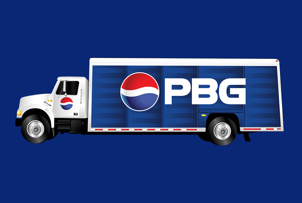 Pepsi Cooler Truck Illustration